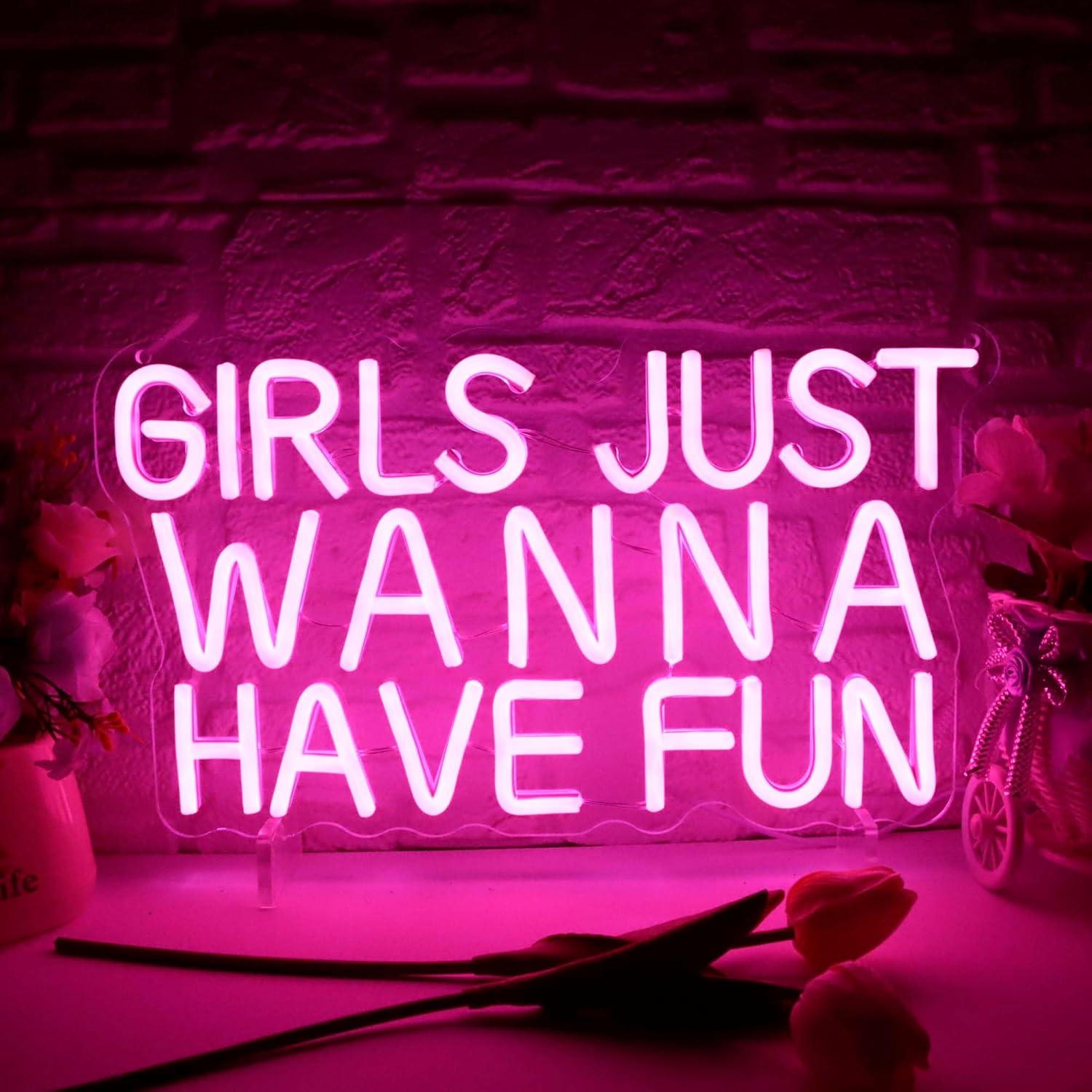 Neon Sign Party - Girls Just Wanna Have Fun Neon