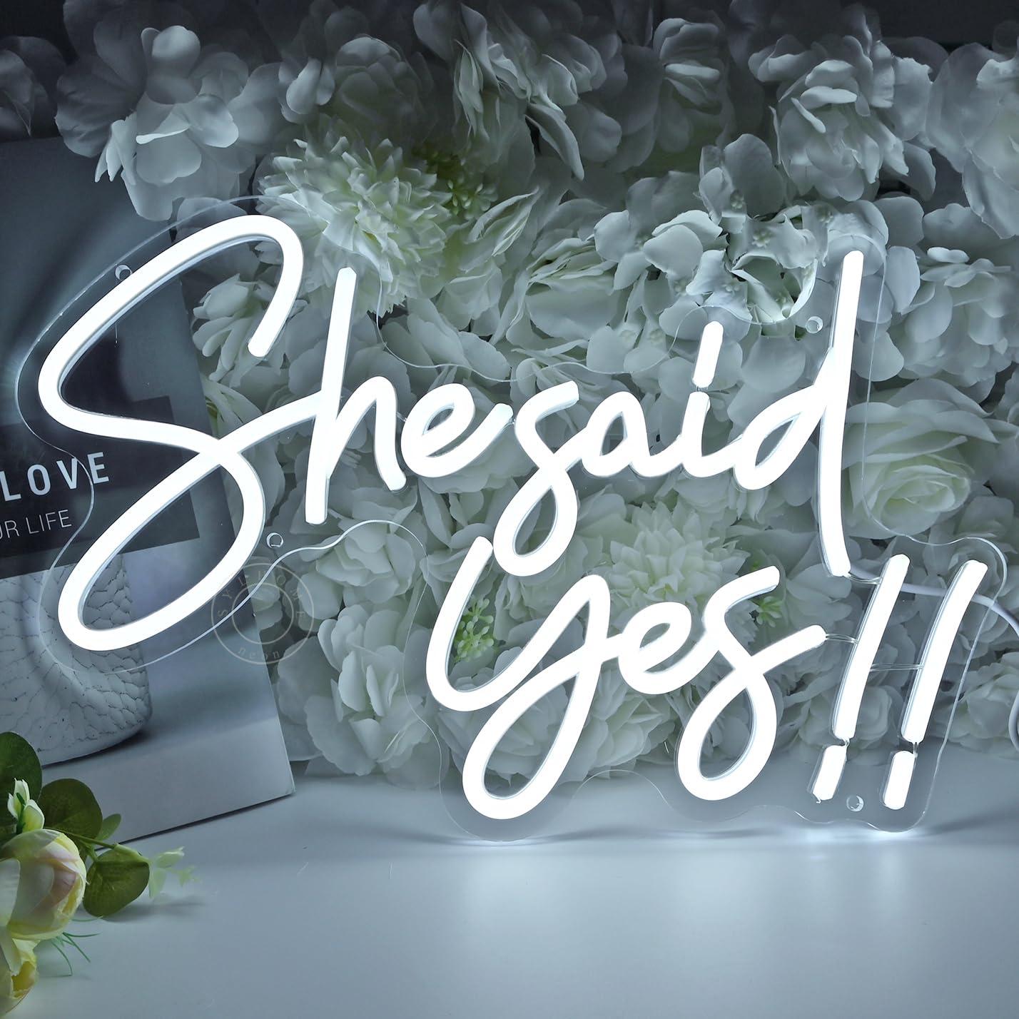 She Said Yes Neon Sign USB Dim - đánh giá và giá Neon Sign Party