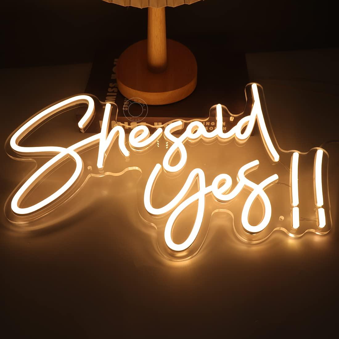 She Said Yes Neon Sign USB Dim - đánh giá và giá Neon Sign Party