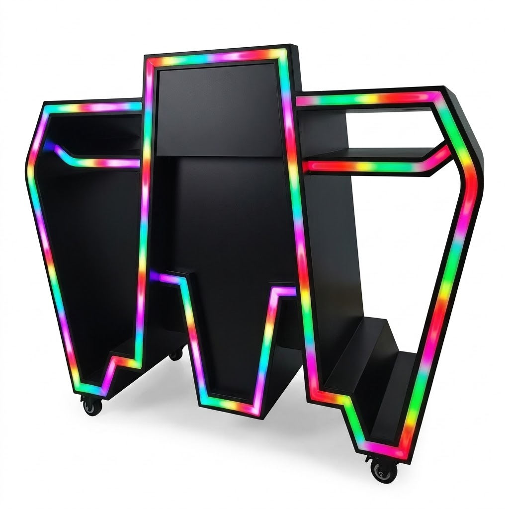 Custom Metal LED DJ Booth Tabl - đánh giá và giá Event Suppliers