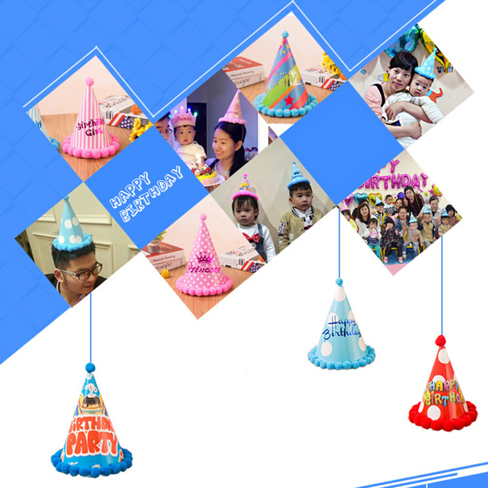 12Pcs Cake Inspired Birthday P - đánh giá và giá Party Hat Cone