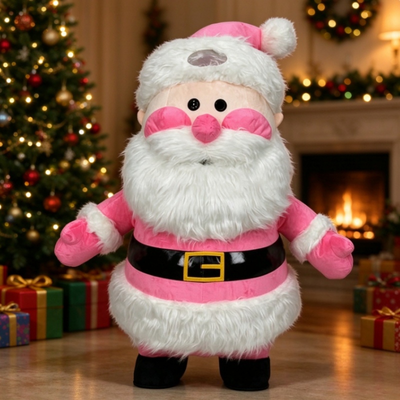 Pink Santa Claus Inflatable Ma - đánh giá và giá Event Party