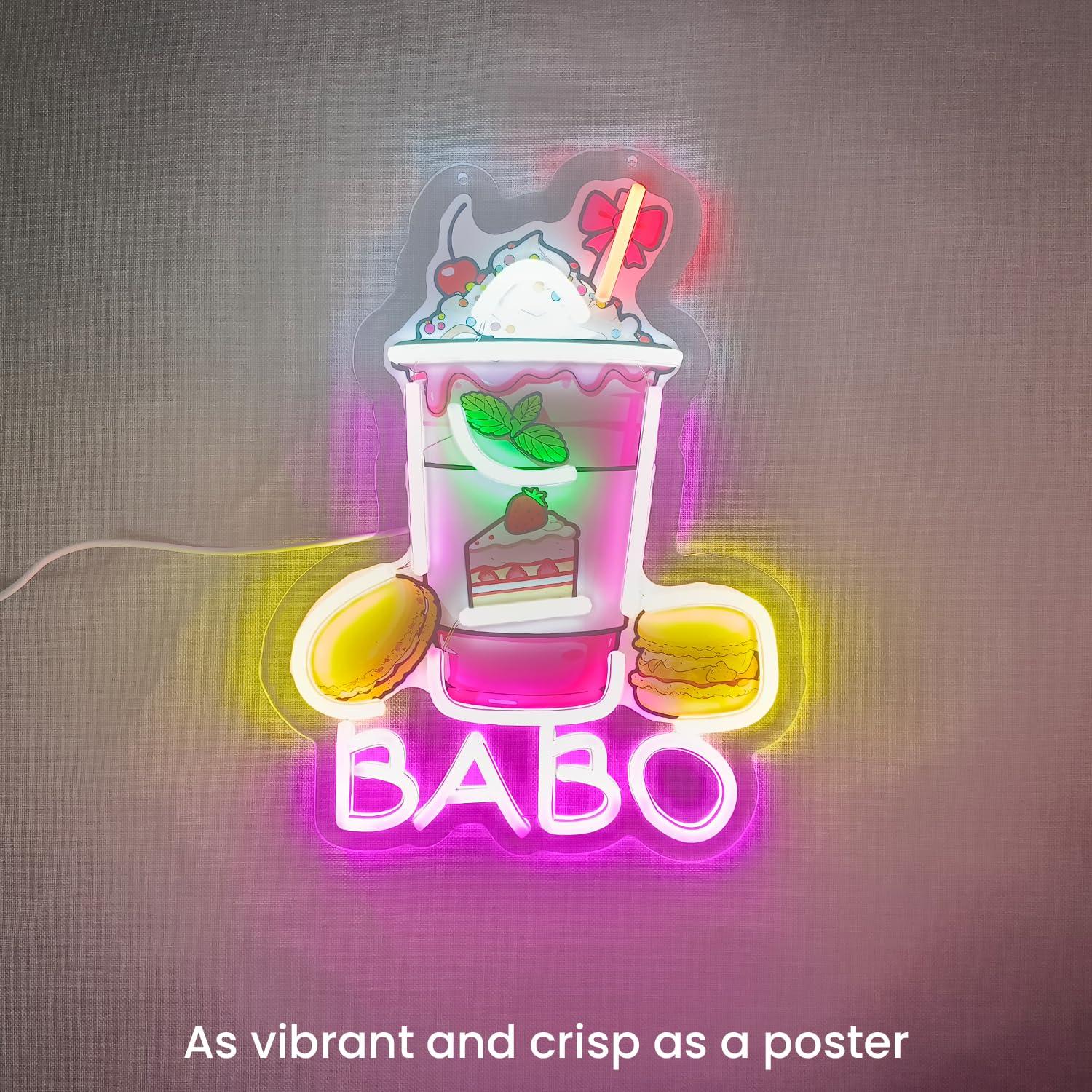 Boba Neon Sign Light Up Bubble - đánh giá và giá Neon Sign Party